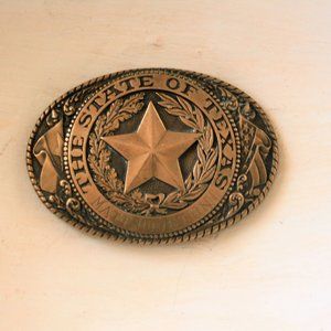 Matt Houston rare belt buckle TV memorabilia